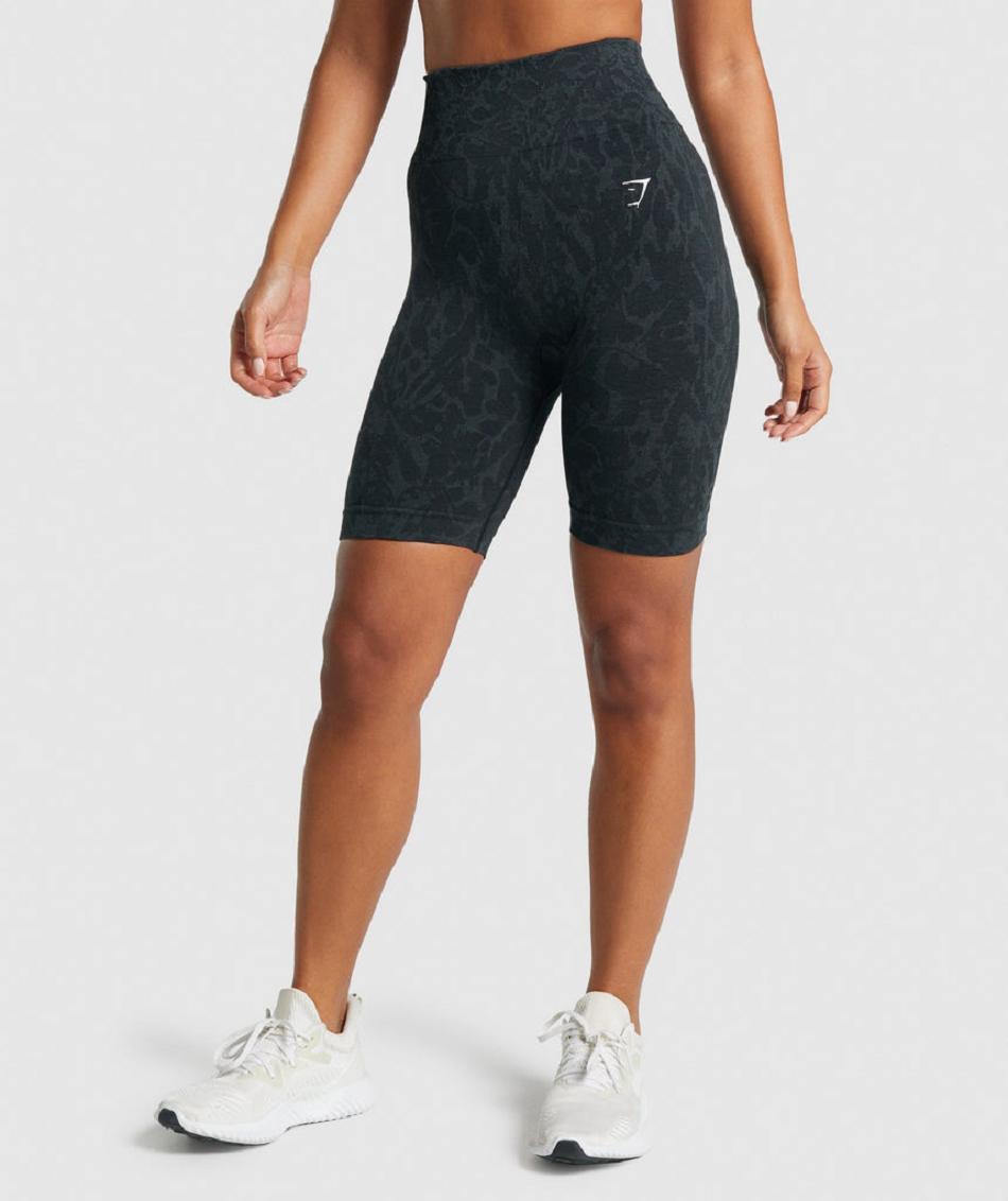 Σορτσ Gymshark Adapt Animal Seamless Cycling γυναικεια μαυρα | GR_SU1390