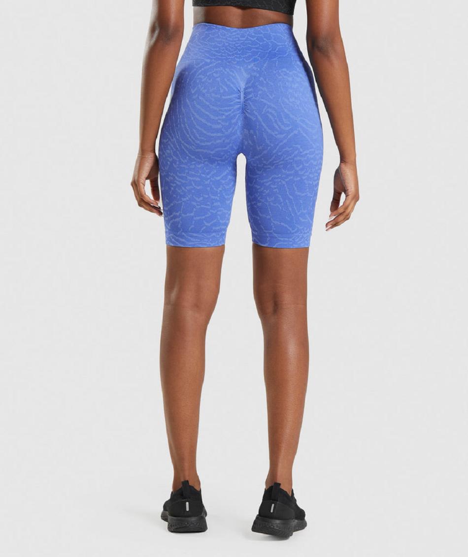 Σορτσ Gymshark Adapt Animal Seamless Cycling γυναικεια μπλε | GR_TG4245