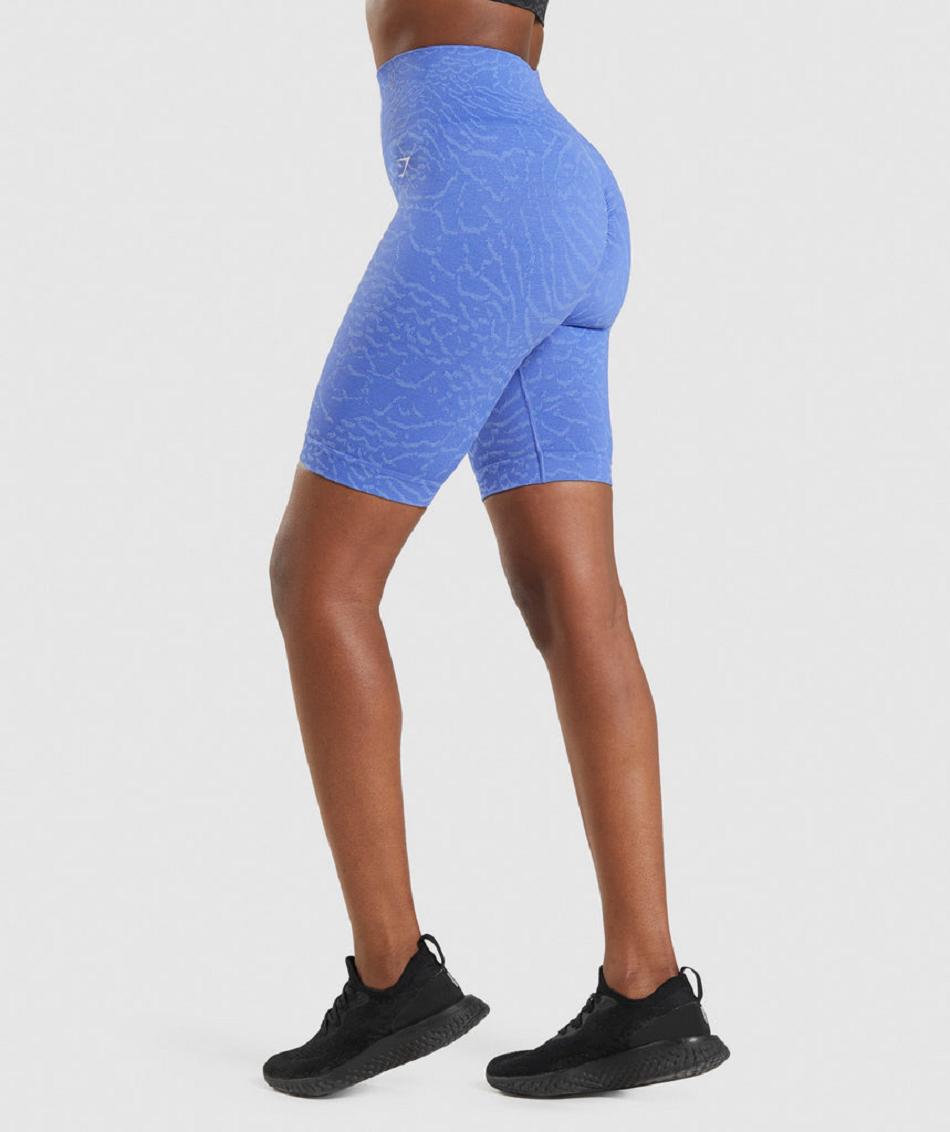 Σορτσ Gymshark Adapt Animal Seamless Cycling γυναικεια μπλε | GR_TG4245