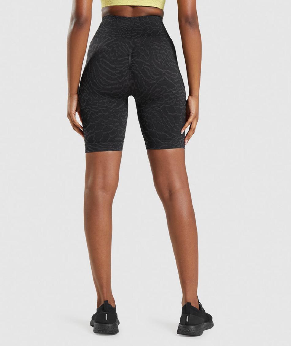 Σορτσ Gymshark Adapt Animal Seamless Cycling γυναικεια μαυρα | GR_N2148