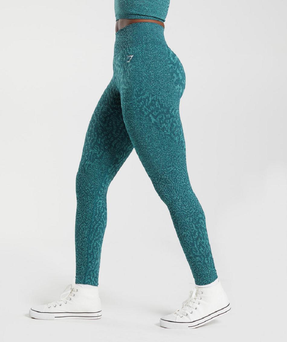 Κολαν Gymshark Adapt Animal Seamless γυναικεια τυρκουάζ | GR_BH6480