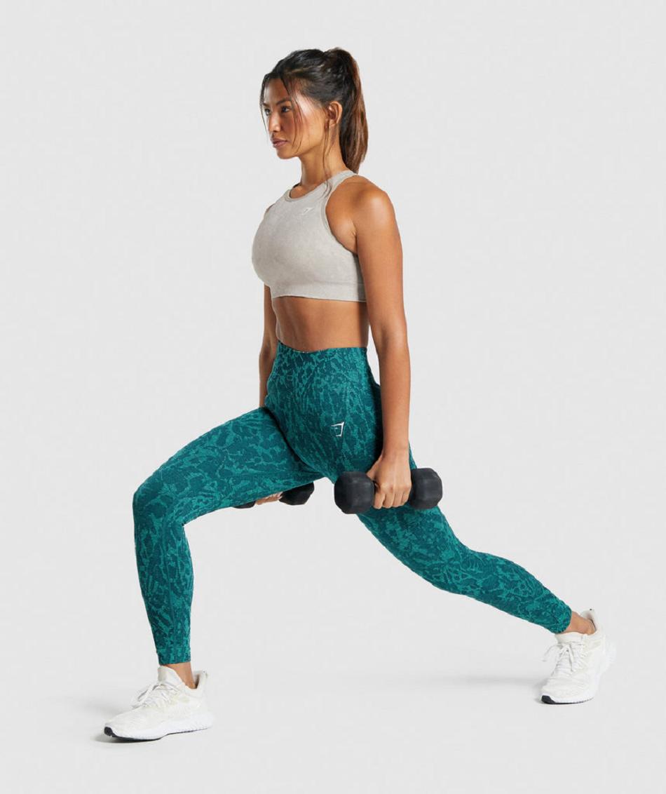 Κολαν Gymshark Adapt Animal Seamless γυναικεια τυρκουάζ | GR_IM6686