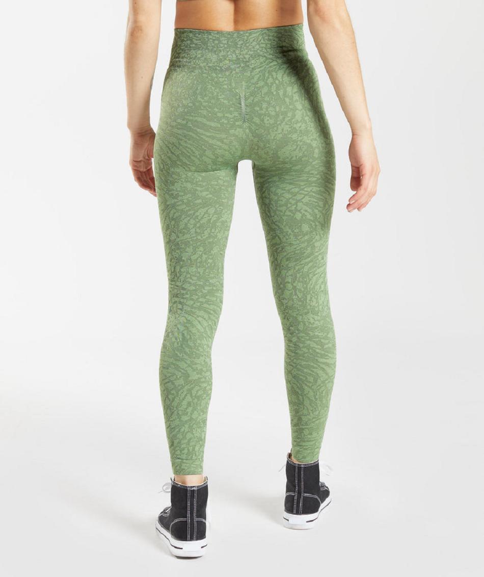 Κολαν Gymshark Adapt Animal Seamless γυναικεια πρασινο | GR_MI2969