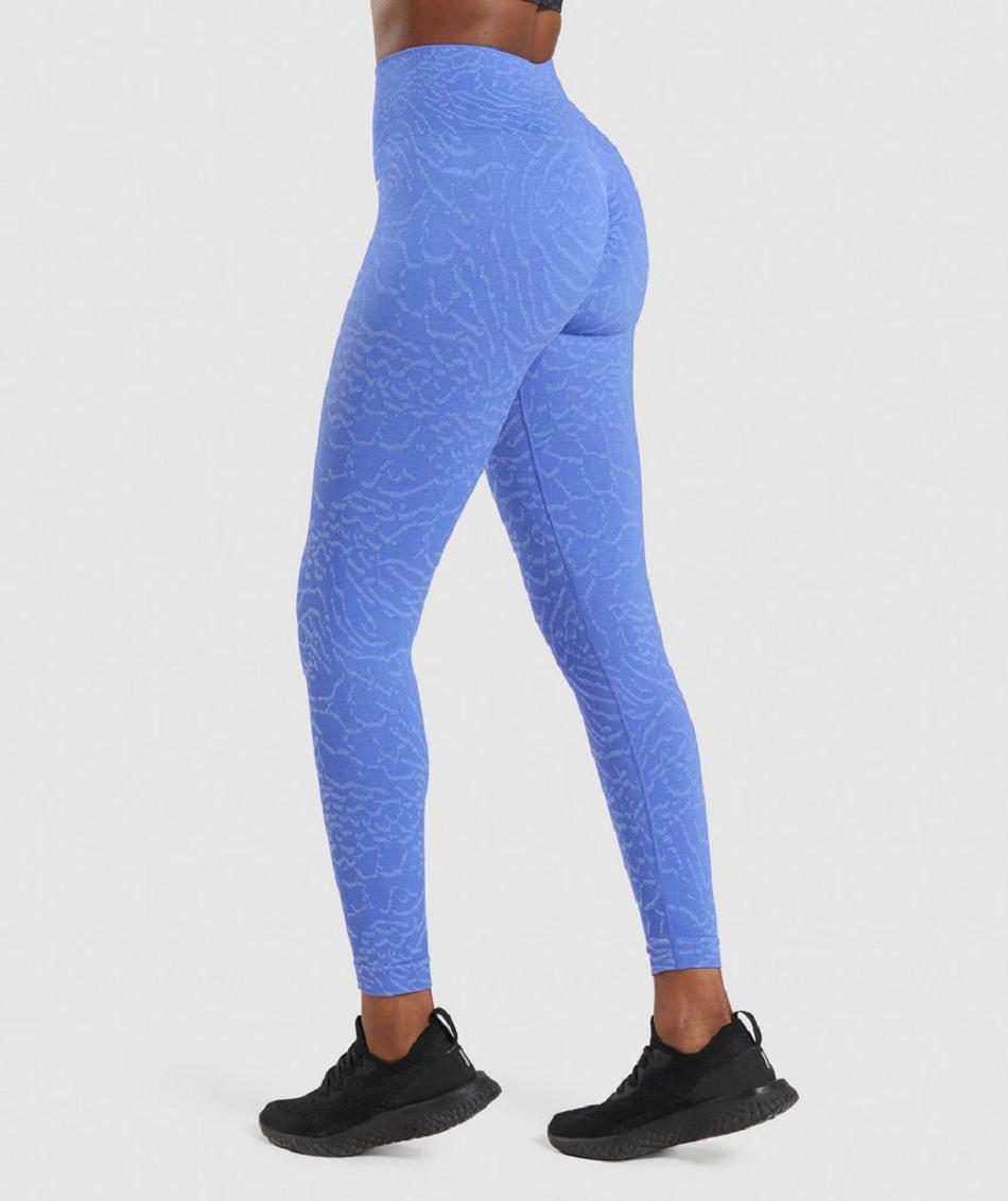 Κολαν Gymshark Adapt Animal Seamless γυναικεια μπλε | GR_S9591