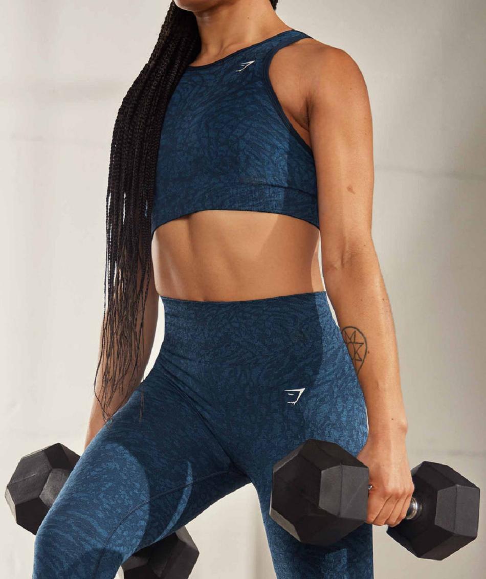 Κολαν Gymshark Adapt Animal Seamless γυναικεια σκουρο μπλε | GR_NN6999