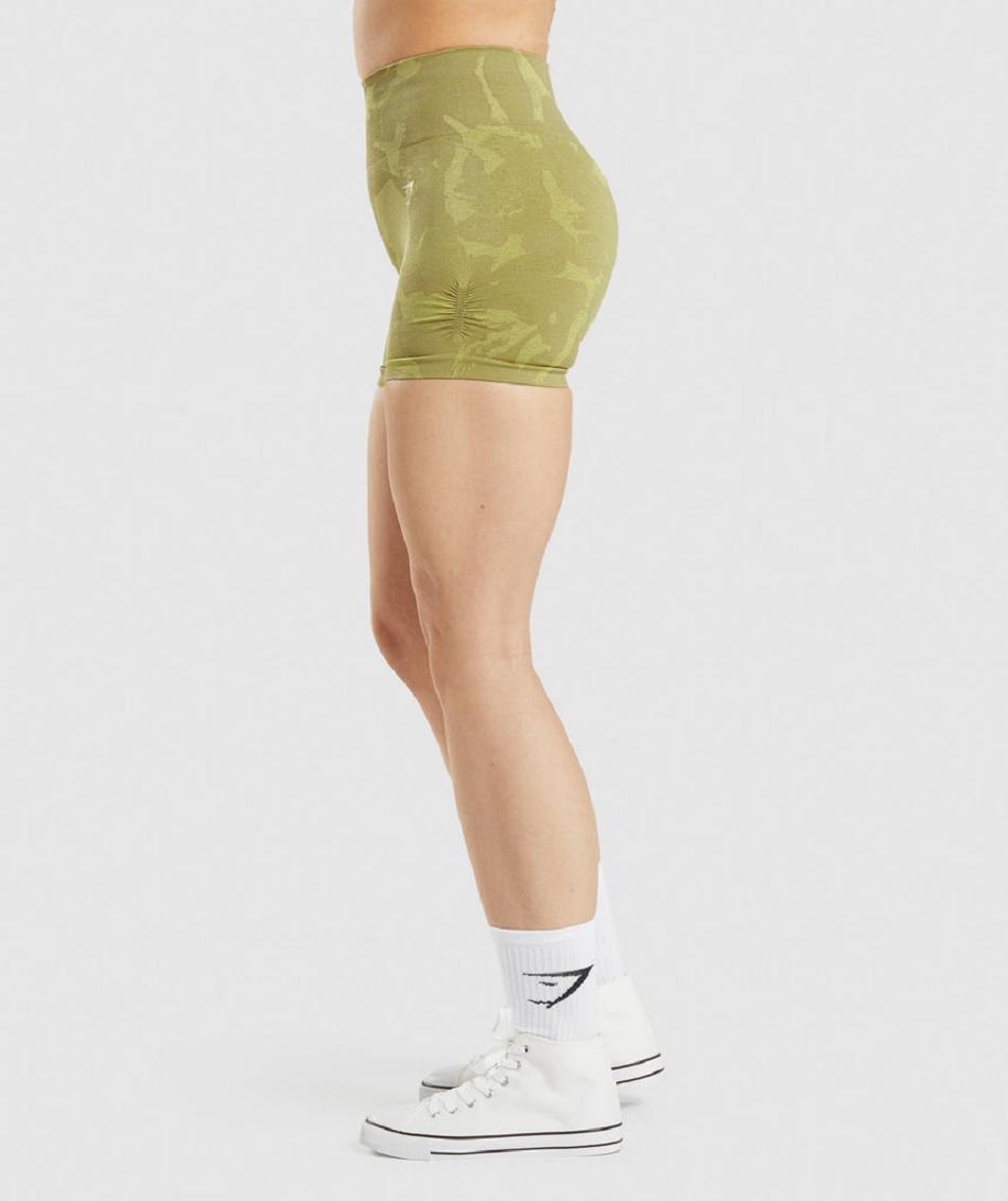 Σορτσ Gymshark Adapt Camo Seamless γυναικεια πρασινο | GR_EG7851