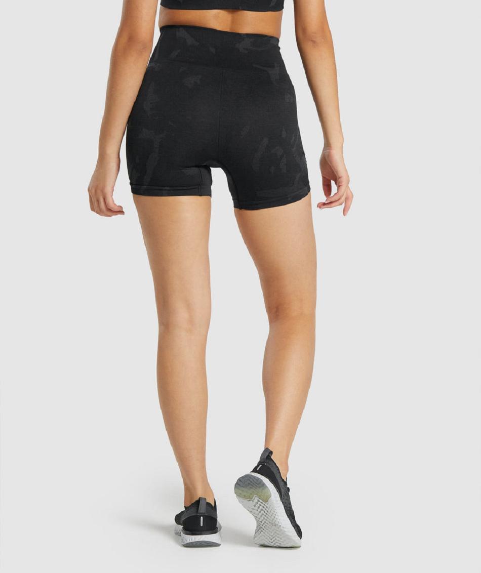 Σορτσ Gymshark Adapt Camo Seamless γυναικεια μαυρα | GR_KO1879