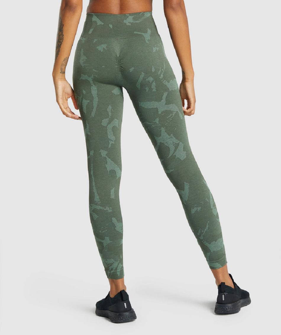 Κολαν Gymshark Adapt Camo Seamless γυναικεια πρασινο | GR_TA5222