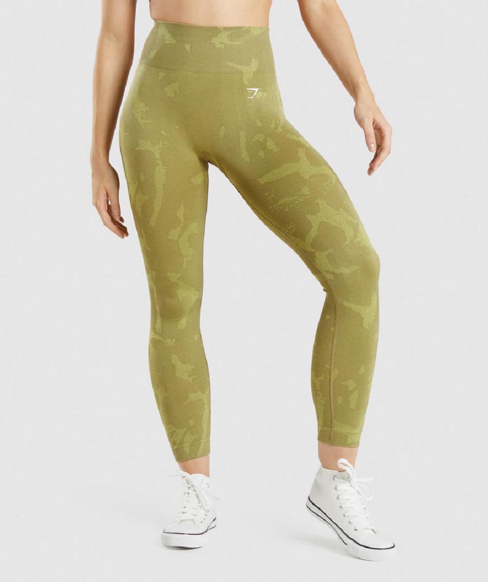 Κολαν Gymshark Adapt Camo Seamless γυναικεια πρασινο | GR_ZI4023