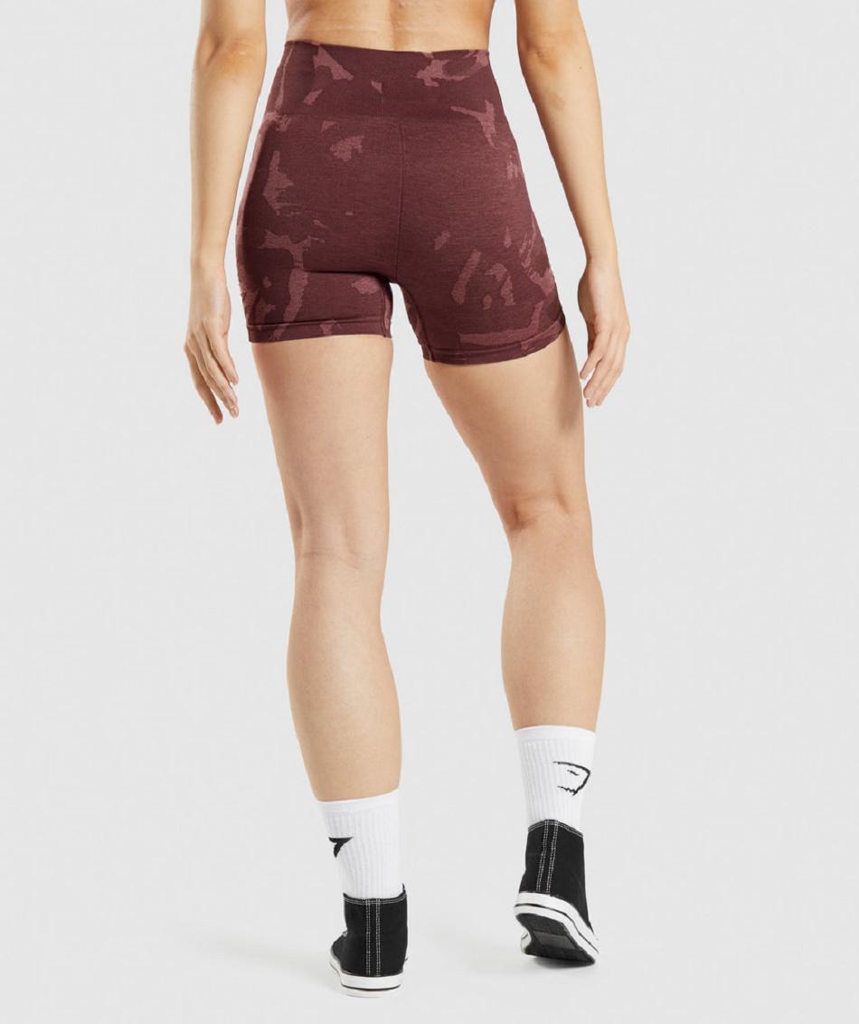 Σορτσ Gymshark Adapt Camo Seamless γυναικεια ροζ καφε | GR_QZ5520