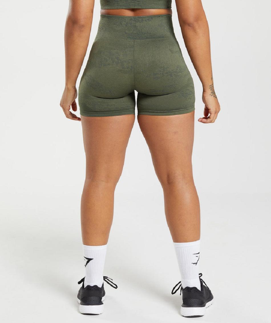 Σορτσ Gymshark Adapt Camo Seamless γυναικεια Ελιά Ελιά | GR_S5000