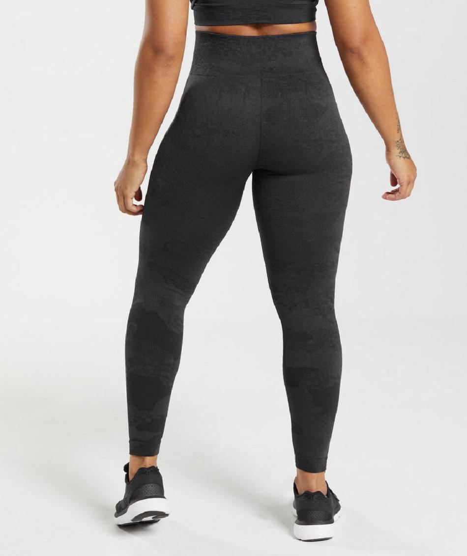 Κολαν Gymshark Adapt Camo Seamless γυναικεια μαυρα μαυρα γκρι | GR_TG3894