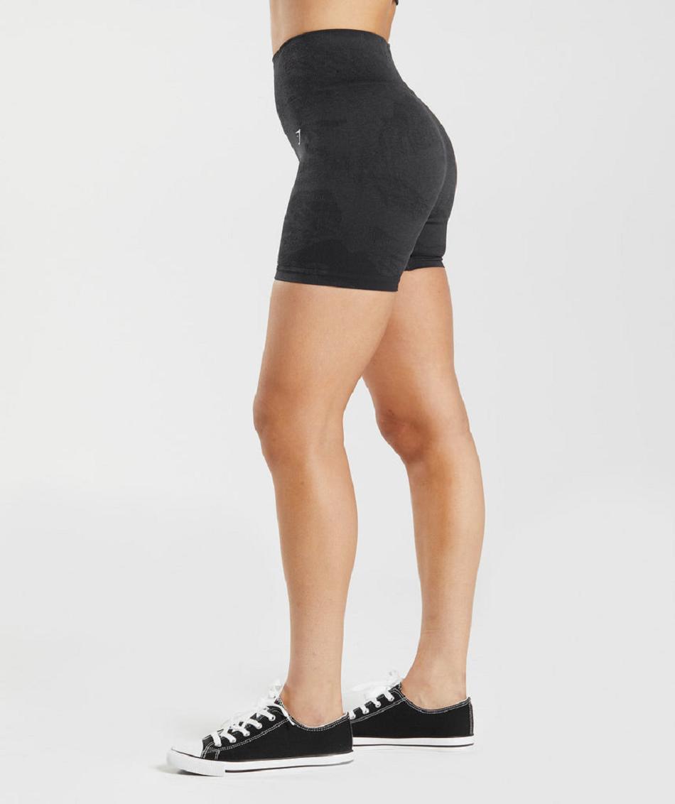 Σορτσ Gymshark Adapt Camo Seamless γυναικεια πορτοκαλι μαυρα μαυρα γκρι | GR_IM5214