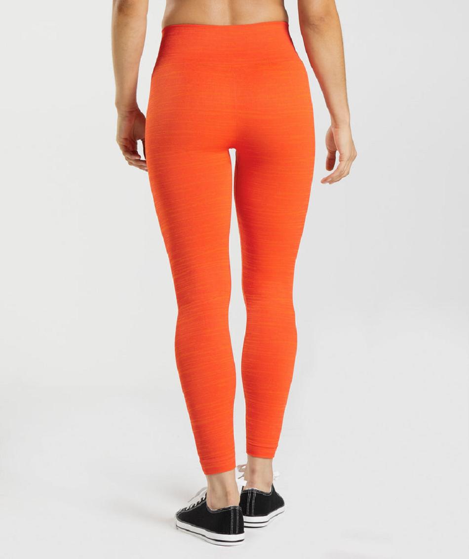 Κολαν Gymshark Adapt Marl Seamless γυναικεια κοκκινα πορτοκαλι | GR_AZ9382