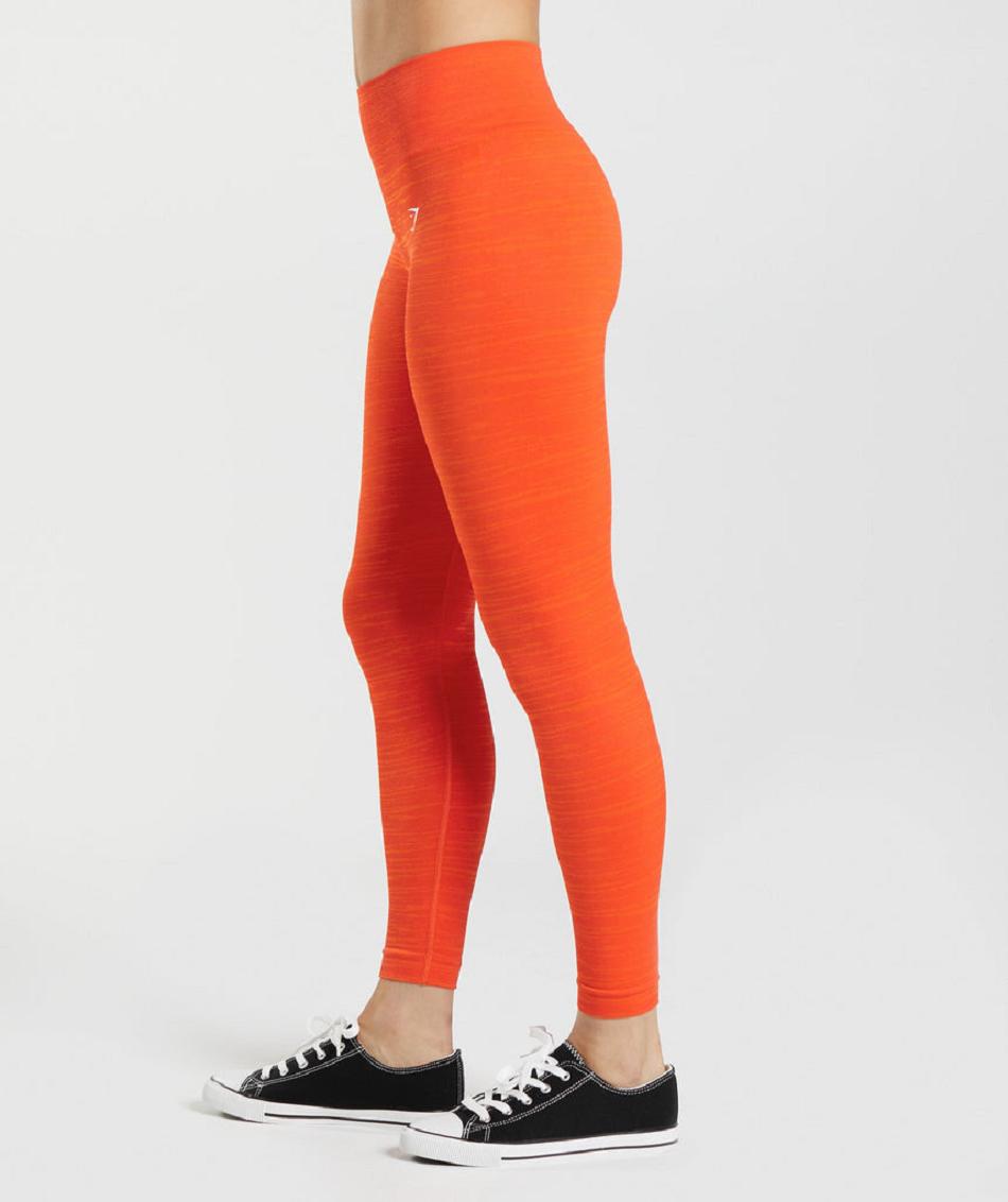 Κολαν Gymshark Adapt Marl Seamless γυναικεια κοκκινα πορτοκαλι | GR_AZ9382