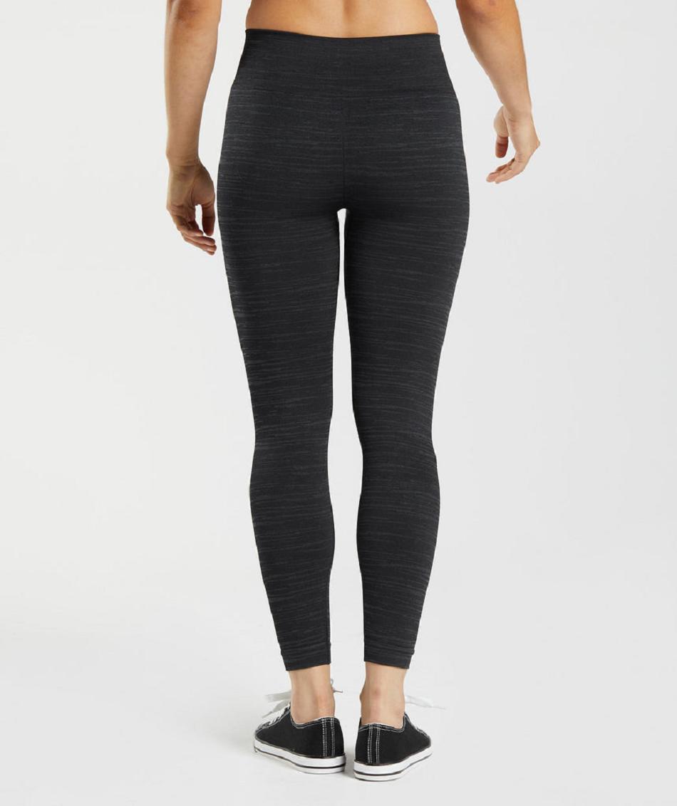 Κολαν Gymshark Adapt Marl Seamless γυναικεια μαυρα γκρι | GR_K7377
