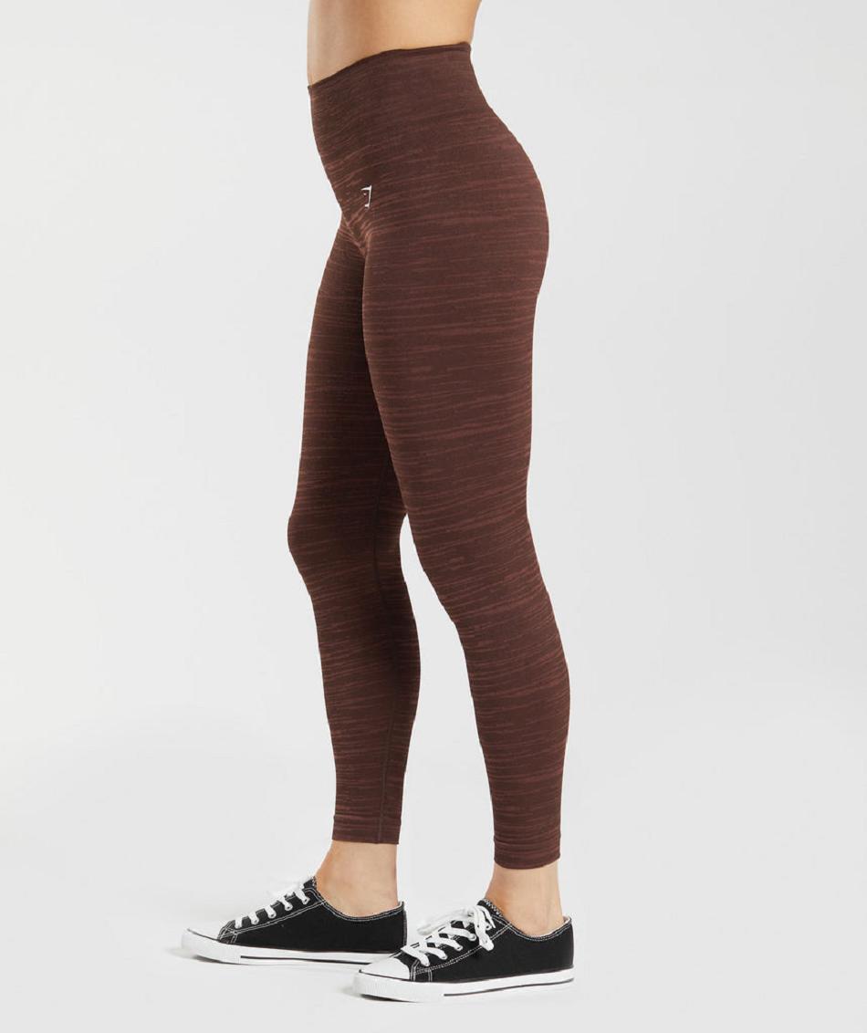 Κολαν Gymshark Adapt Marl Seamless γυναικεια καφε ροζ καφε | GR_BO9126