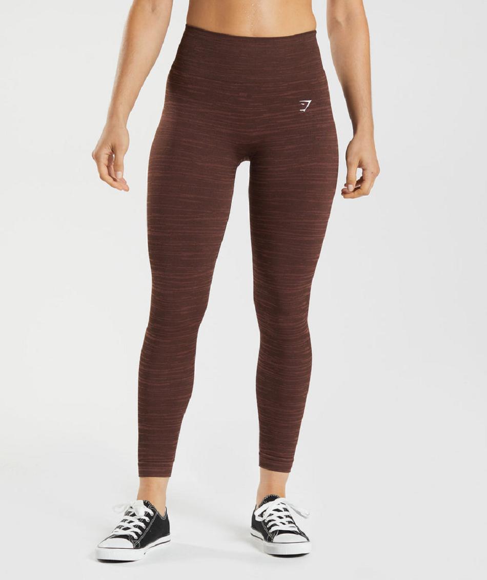 Κολαν Gymshark Adapt Marl Seamless γυναικεια καφε ροζ καφε | GR_BO9126