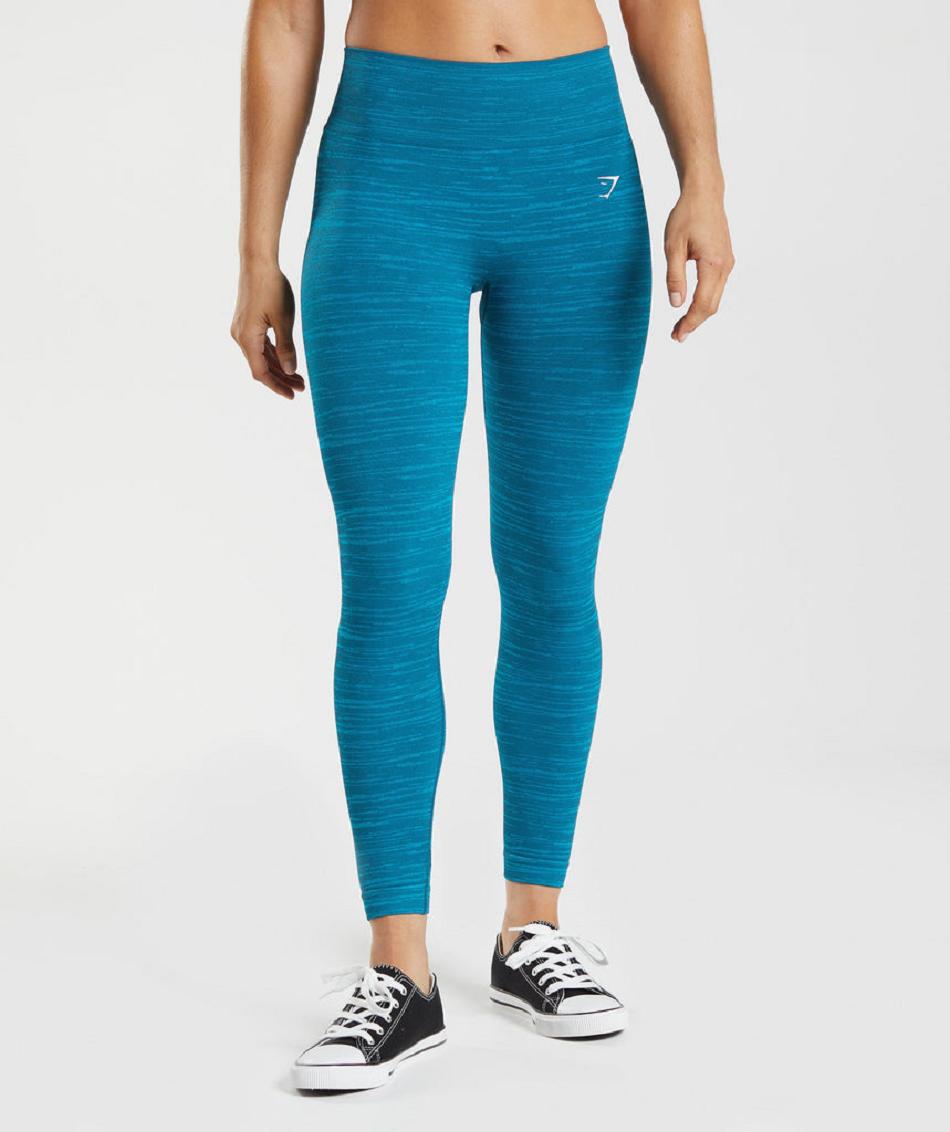 Κολαν Gymshark Adapt Marl Seamless γυναικεια μπλε σκούρο γκρι μπλε | GR_QZ6737
