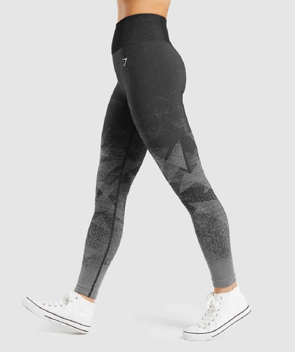 Κολαν Gymshark Adapt Ombre Seamless γυναικεια μαυρα | GR_EC3979