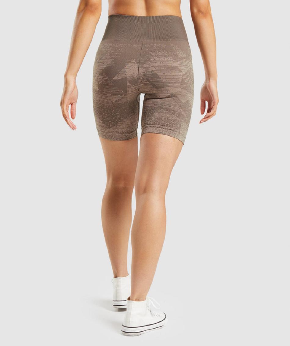 Σορτσ Gymshark Adapt Ombre Seamless γυναικεια καφε | GR_R6802