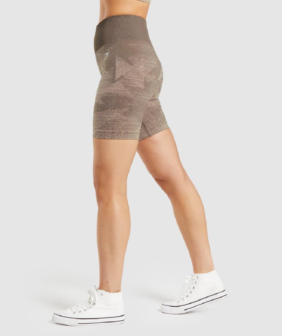 Σορτσ Gymshark Adapt Ombre Seamless γυναικεια καφε | GR_R6802