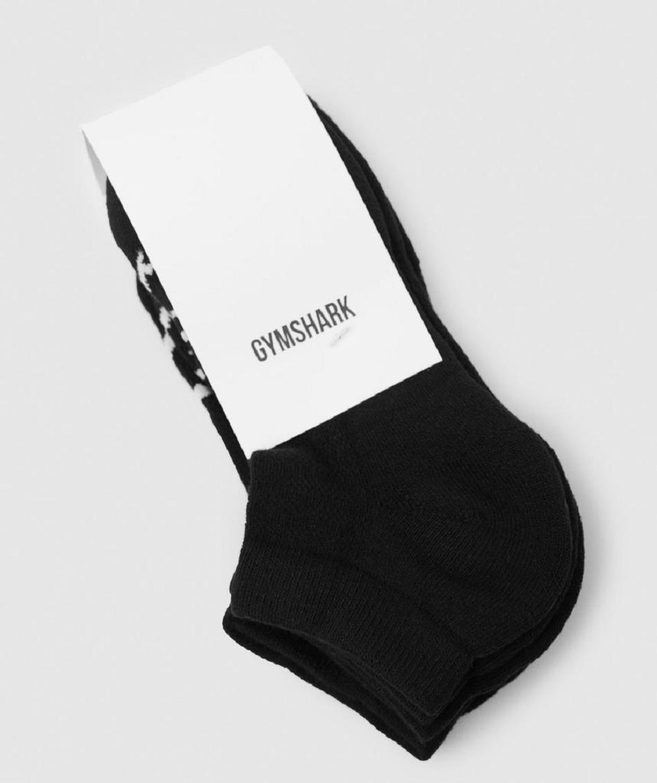 Καλτσεσ Gymshark Ankle 3pk ανδρικα μαυρα | GR_QZ1639