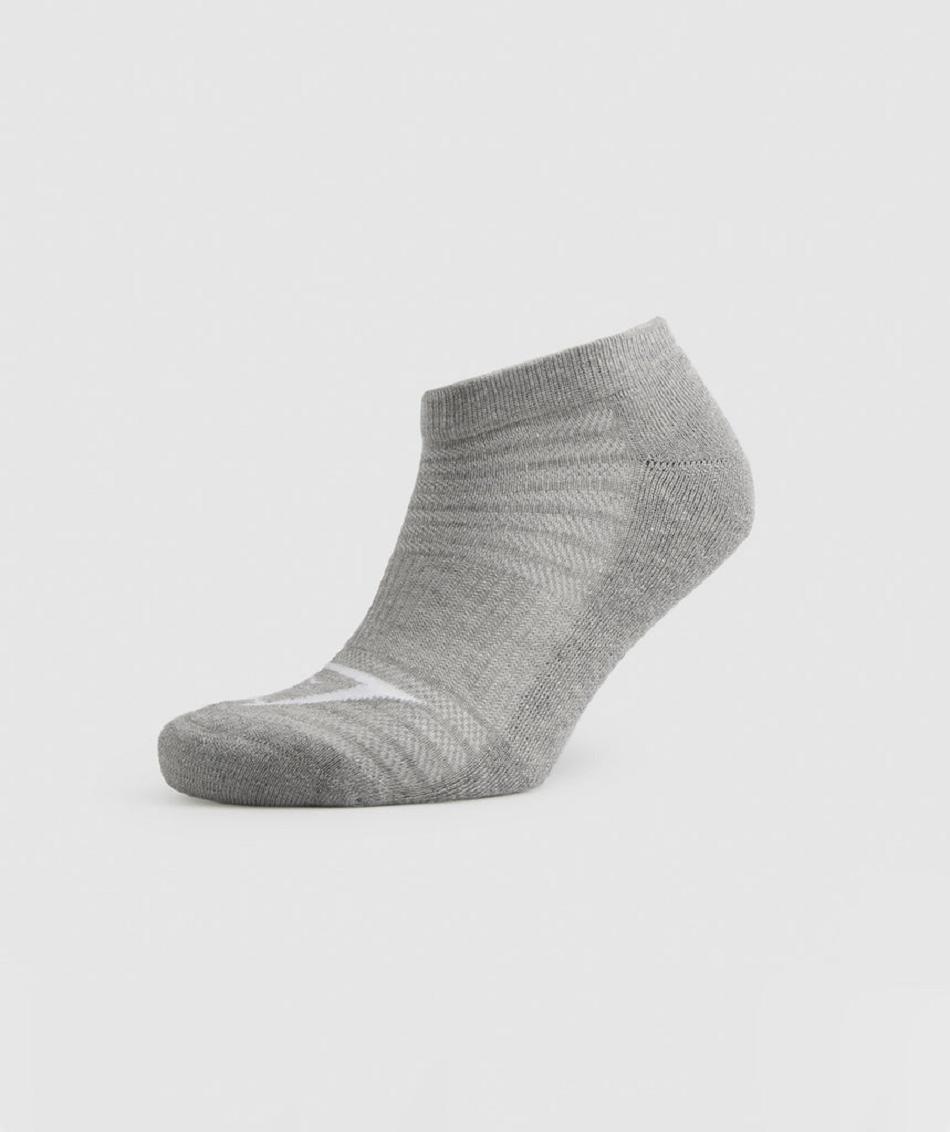 Καλτσεσ Gymshark Ankle 3pk ανδρικα ασπρα ανοιχτο γκρι μαυρα | GR_AS4639