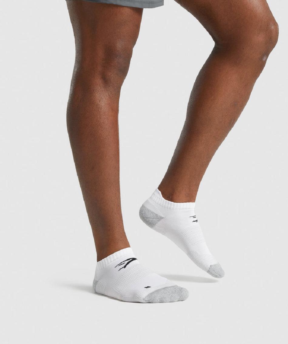 Καλτσεσ Gymshark Ankle Performance ανδρικα ασπρα | GR_BH1856