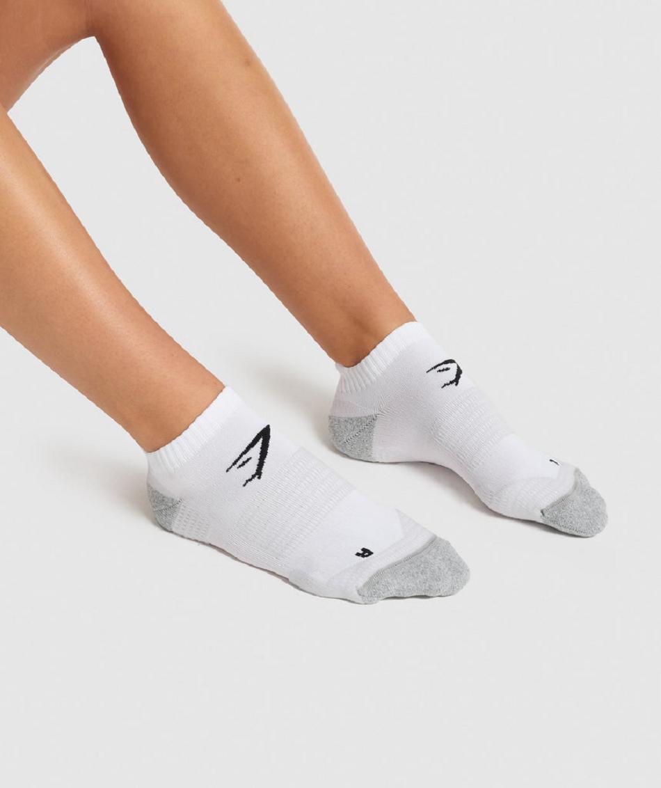 Καλτσεσ Gymshark Ankle Performance ανδρικα ασπρα | GR_BH1856