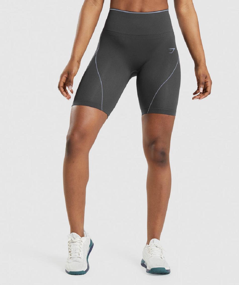Σορτσ Gymshark Apex Seamless High Rise Short γυναικεια μαυρα γκρι λεβάντα μπλε | GR_VV6683