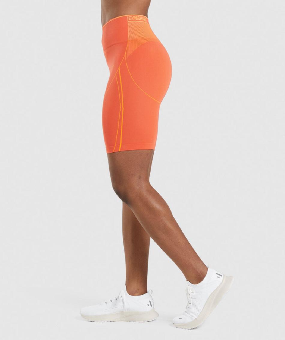 Σορτσ Gymshark Apex Seamless High Rise Short γυναικεια πορτοκαλι βερίκοκο πορτοκαλι | GR_O4705