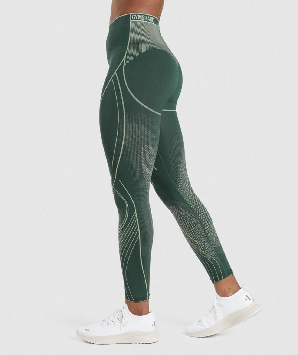 Κολαν Gymshark Apex Seamless High Rise γυναικεια οψιάνος πρασινο πρασινο | GR_EP9802
