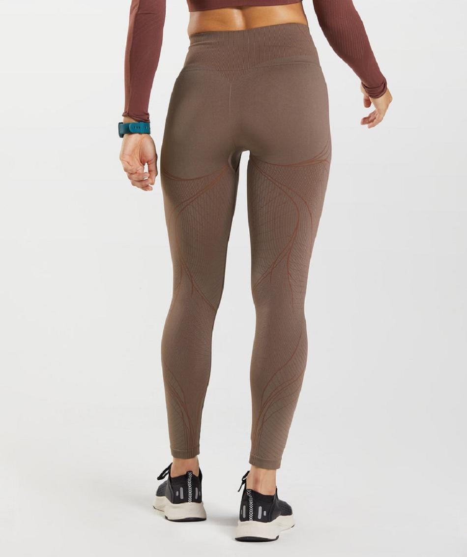 Κολαν Gymshark Apex Seamless γυναικεια καφε ροζ καφε | GR_TH8075