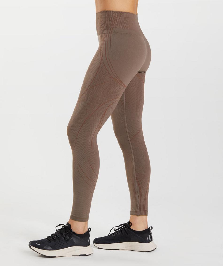 Κολαν Gymshark Apex Seamless γυναικεια καφε ροζ καφε | GR_TH8075