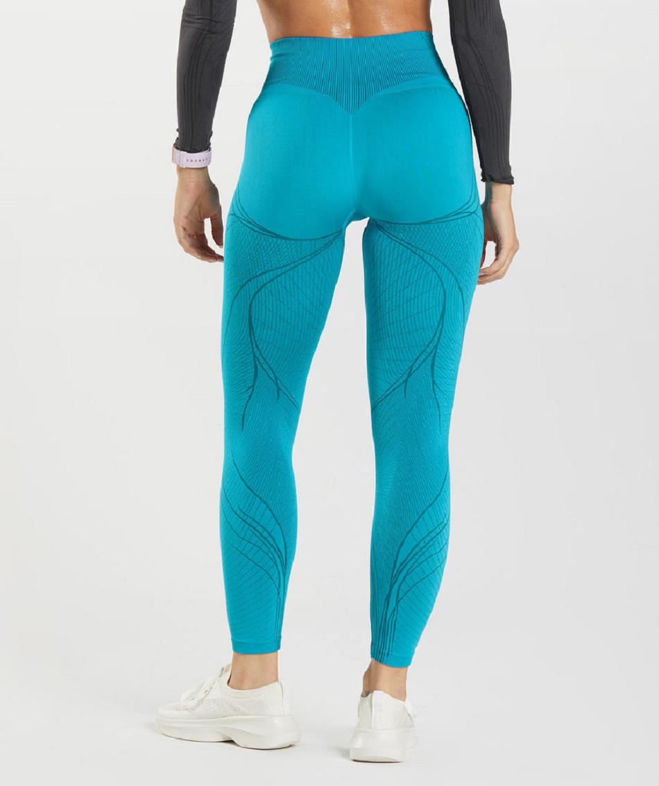 Κολαν Gymshark Apex Seamless γυναικεια σκούρο γκρι μπλε μπλε | GR_SG9771