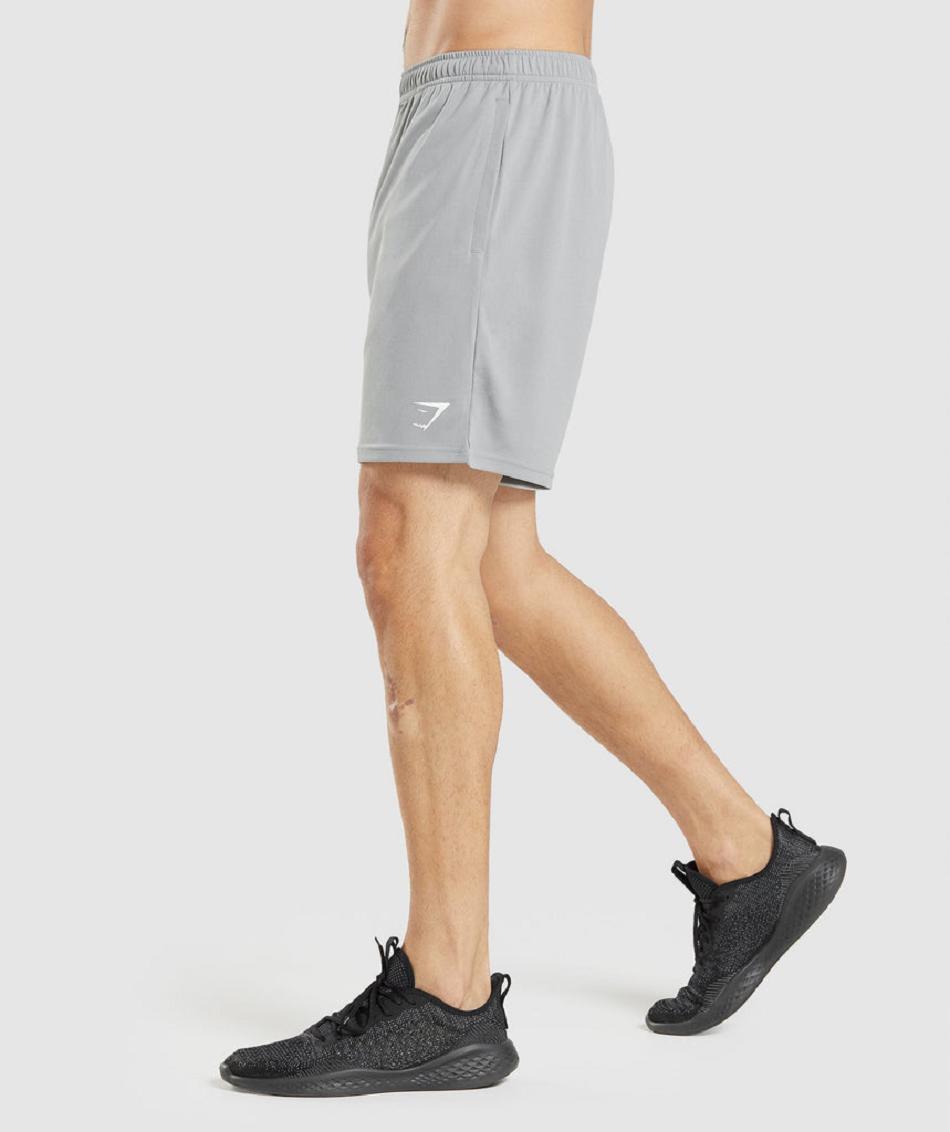 Σορτσ Gymshark Arrival Knitted ανδρικα γκρι | GR_MI1795