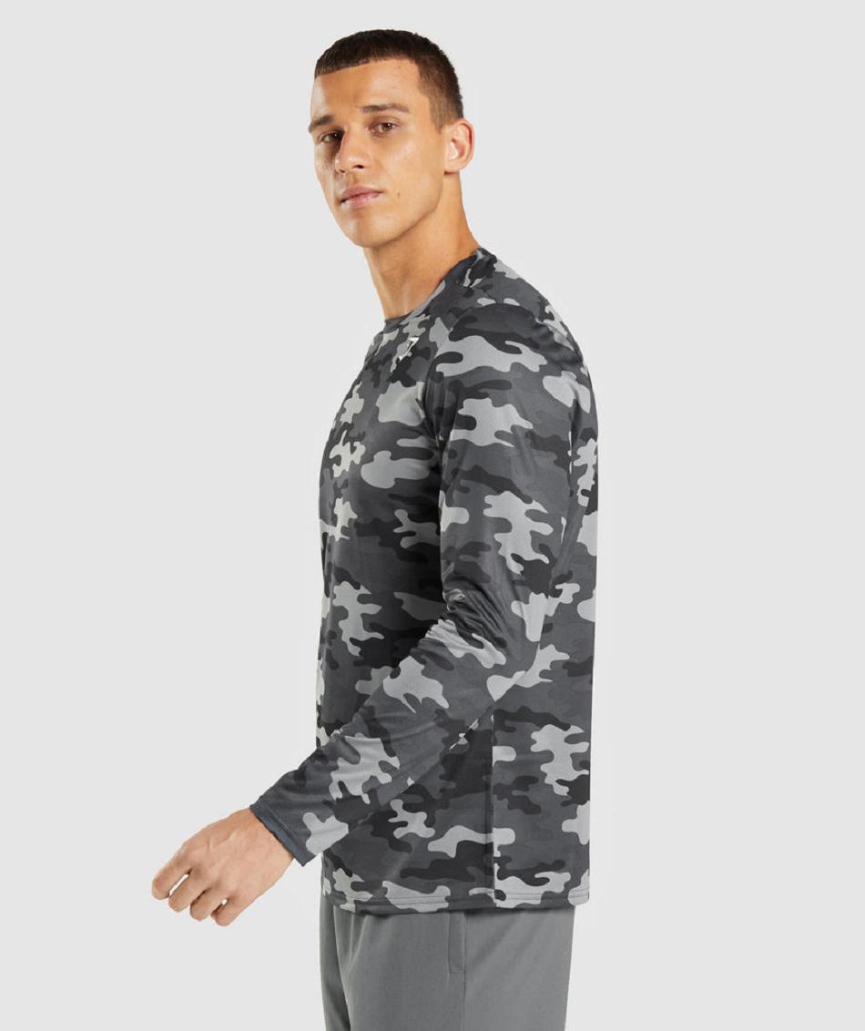 Μακρυμανικο Gymshark Arrival ανδρικα γκρι | GR_NN1426