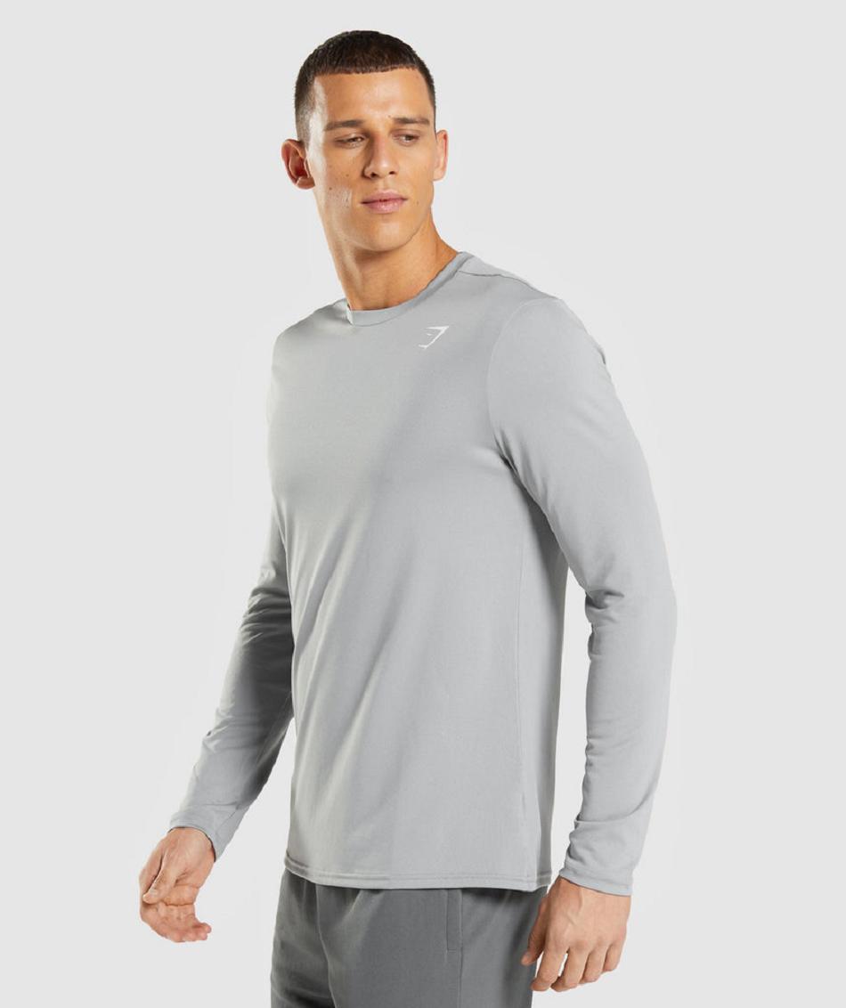 Μακρυμανικο Gymshark Arrival ανδρικα γκρι | GR_TC4065
