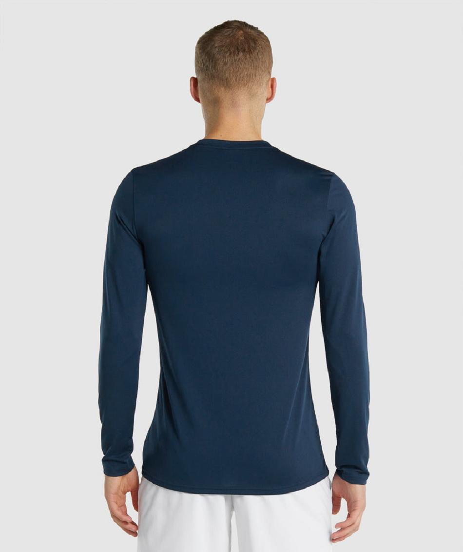 Μακρυμανικο Gymshark Arrival ανδρικα σκουρο μπλε | GR_KO7118