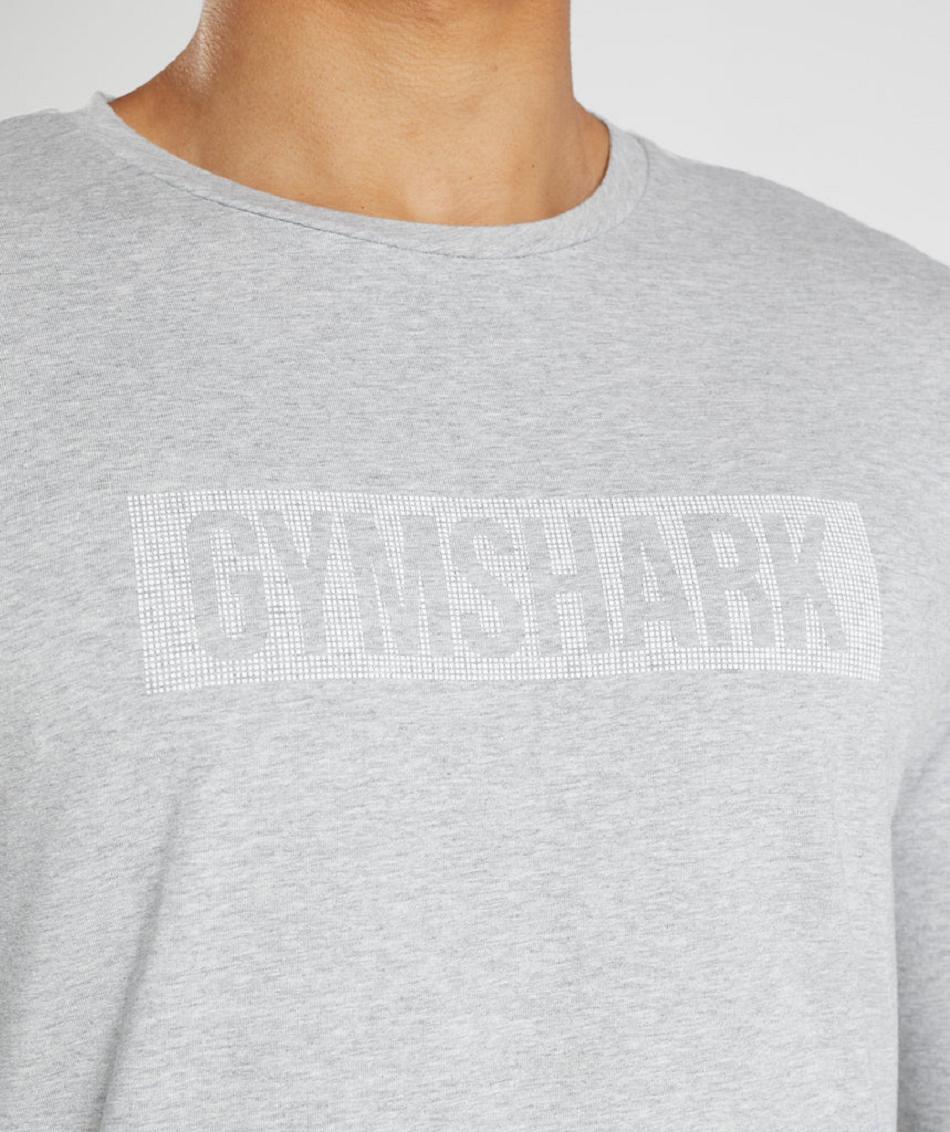 Μακρυμανικο Gymshark Block ανδρικα ανοιχτο γκρι | GR_SU9239