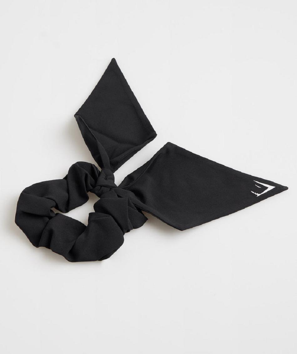 Εξοπλισμός Gymshark Bow Scrunchie γυναικεια μαυρα | GR_TA2125