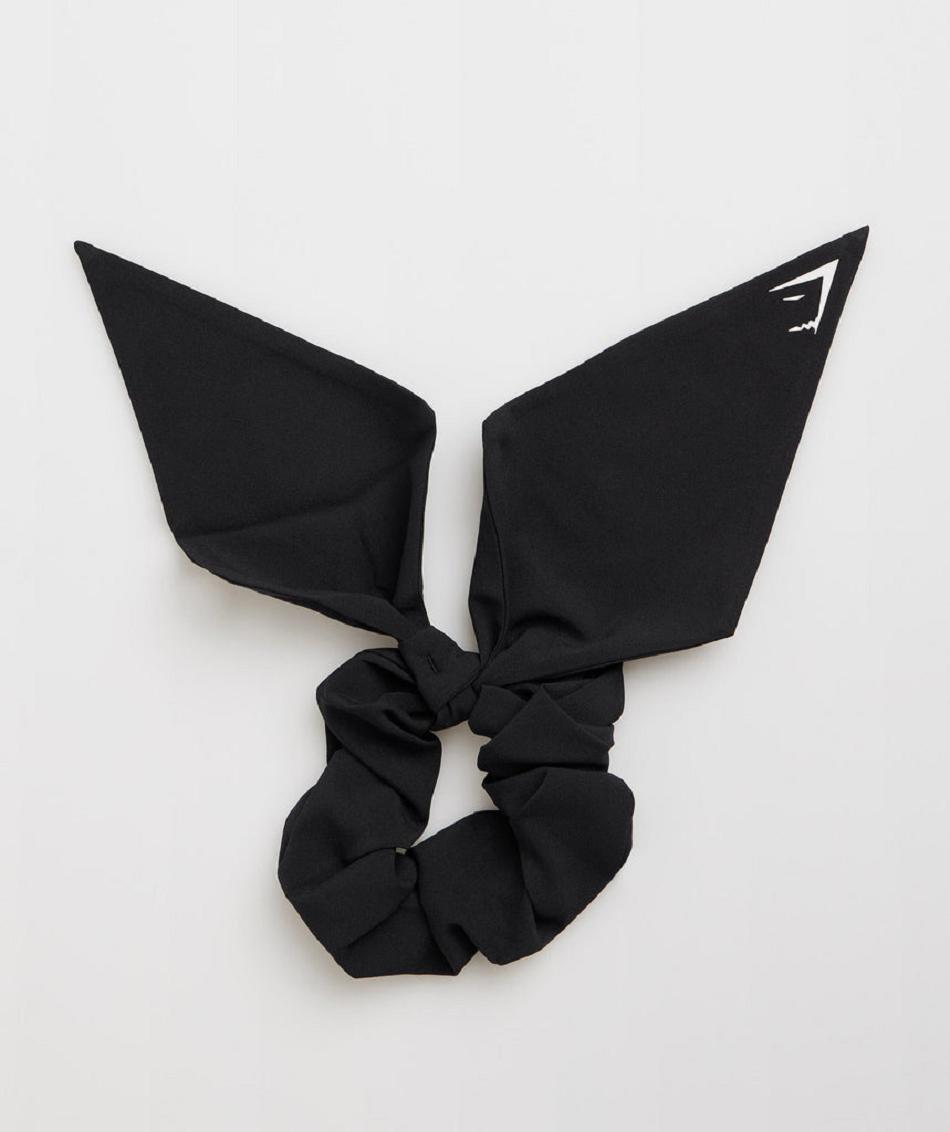 Εξοπλισμός Gymshark Bow Scrunchie γυναικεια μαυρα | GR_TA2125