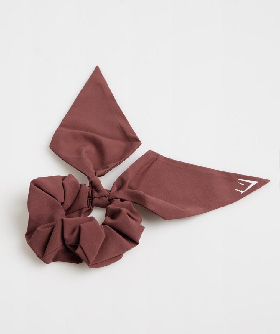 Εξοπλισμός Gymshark Bow Scrunchie γυναικεια ροζ καφε | GR_TG6461