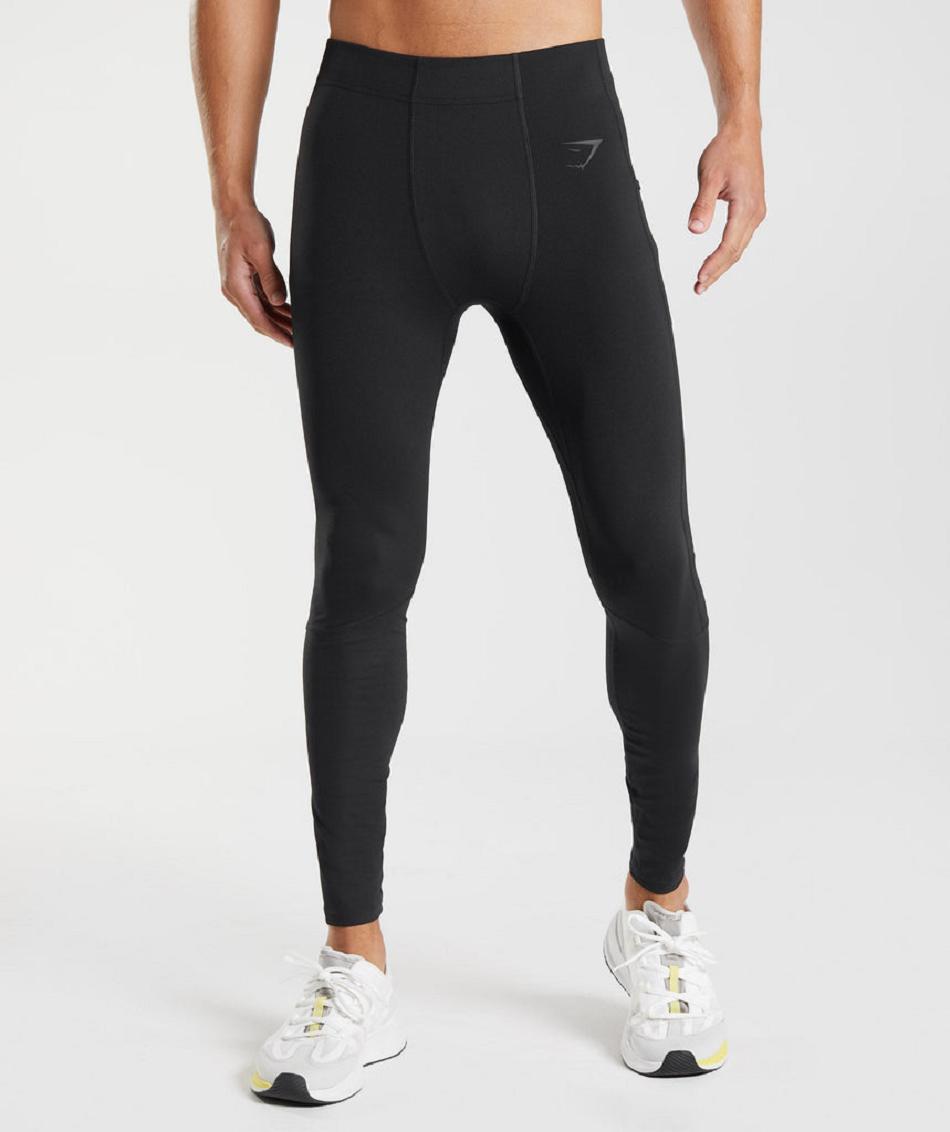 Κολαν Gymshark Control Baselayer ανδρικα μαυρα | GR_CR3948