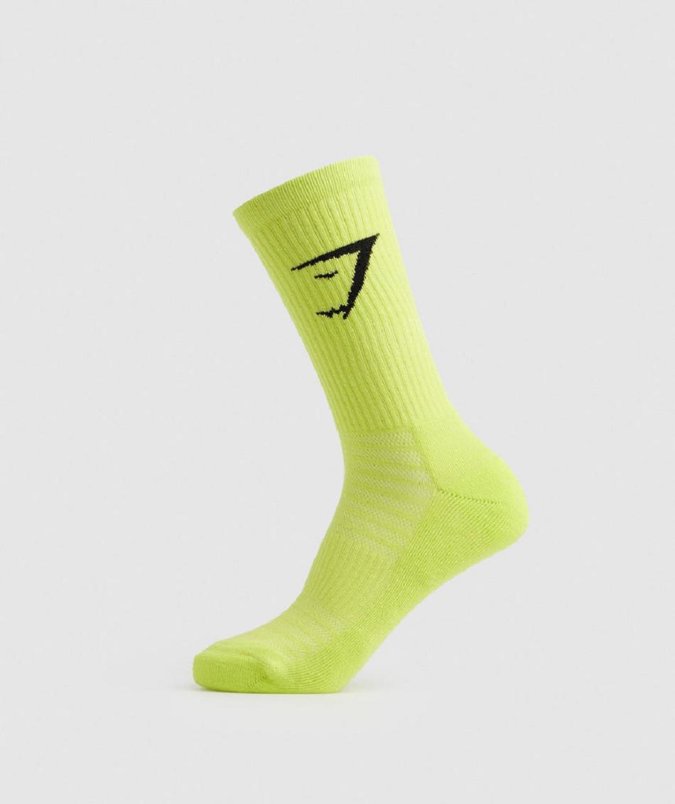 Καλτσεσ Gymshark Crew 3pk ανδρικα μαυρα ανοιχτο γκρι πρασινο | GR_CG2475