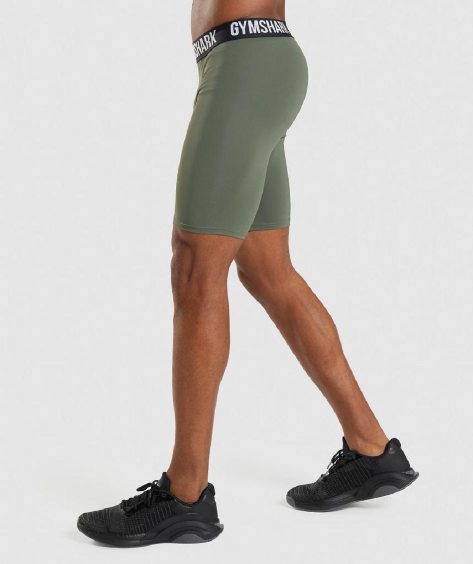 Σορτσ Gymshark Element Baselayer ανδρικα Ελιά | GR_AS9296