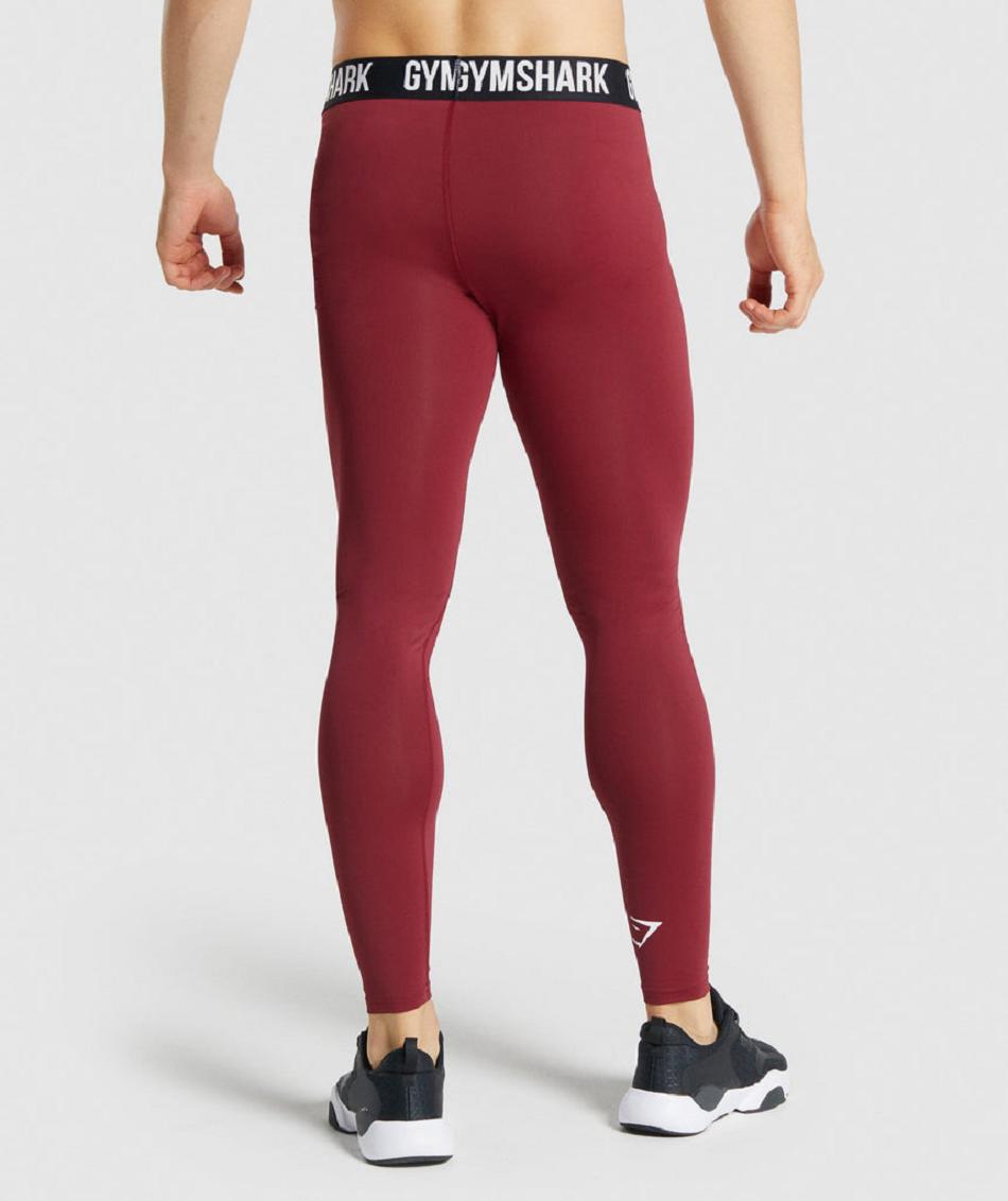 Κολαν Gymshark Element Baselayer ανδρικα μπορντο | GR_BH5965