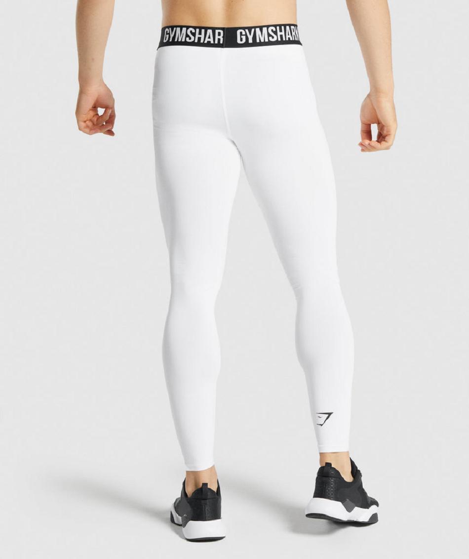 Κολαν Gymshark Element Baselayer ανδρικα ασπρα | GR_QX5445