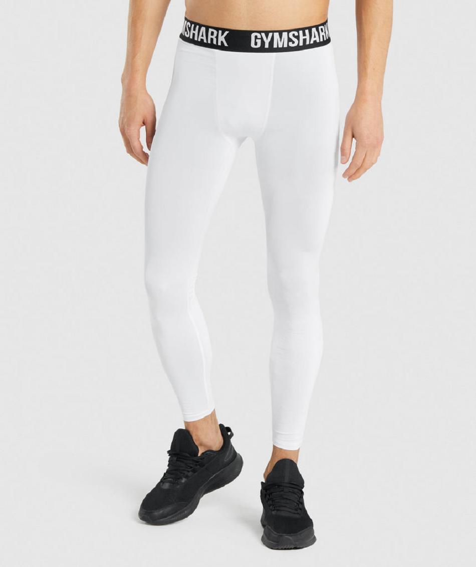 Κολαν Gymshark Element Baselayer ανδρικα ασπρα | GR_QX5445